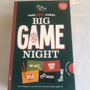 BIG GAME NIGHT FOUR GAMES IN BOX NEW